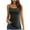 Gray, variant on Timegard Built in Bras Tank Tops for Women Scoop Neck Spaghetti Strap Slim Comfy Camisole Tops Basic Tee