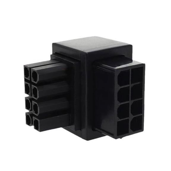 90 Degree ATX 8 Pin Adapter ATX 8pin Male to Female Power Adapter Board for Desktop Graphics Video Card Power Supply