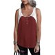 thumbnail image 1 of Camisetas sin mangas de Color sólido para mujer, Tops informales sin mangas con botón y cuello en U, ropa de calle que combina con todo, camiseta suave, 2022, 1 of 5