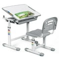 thumbnail image 4 of Patiojoy Children's Multifunctional Study Drawing Height Adjustable Desk Chair Set Gray, 4 of 9