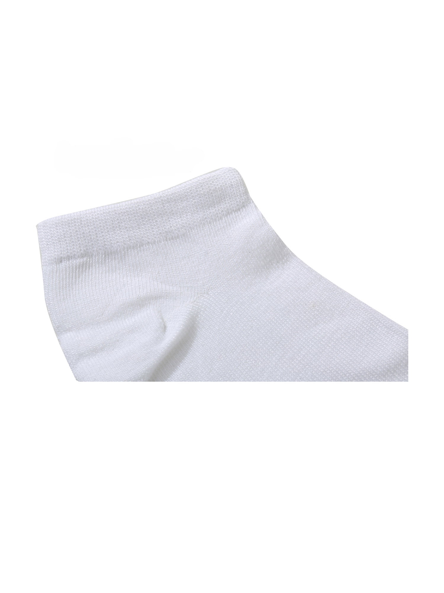 INSPIRE CHIC Women's 10 Pairs Stretch Breathable Cuffs Low Cut Ankle Socks XX-Small White
