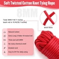 thumbnail image 4 of Soft Cotton Rope 10m Multi-Function Natural Durable Long Rope for Craft (Pink)by Torubia, 4 of 6