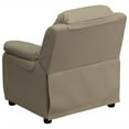 thumbnail image 4 of Bowery Hill Kids Recliner in Beige with Storage Arms, 4 of 5