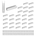 thumbnail image 1 of Uxcell Neon Rope Light Mounting Brackets, 50 Pcs Neon LED Lights Aluminum Install Fixing Clips Accessories for 8x16mm Silicone Neon Signs Flex Strip Lighting DIY, 1 of 6