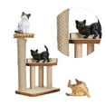 thumbnail image 3 of Juego De Figuras De Gato DIY, Construcción De Madera Contrachapada, Compacto Y Portátil, único Y Llamativo Con Adorable árbol De Gato, Casa De Muñecas Interactiva,, 3 of 7