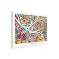 thumbnail image 3 of Trademark Fine Art Michael Tompsett Pittsburgh Pennsylvania Street Map Canvas Wall Art - 14x19, 3 of 5