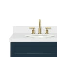 thumbnail image 4 of Ariel Hamlet 73 In. Double Oval Sink Vanity With White Quartz Countertop In Midnight Blue, 4 of 11