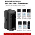 thumbnail image 2 of Soporte ajustable en ángulo de 360° para timbre compatible con timbre de vídeo inalámbrico Ring/Blink/timbre con batería Plus/Pro Mount, soporte para cámara con anillo, montaje en puerta sin taladro, 2 of 5
