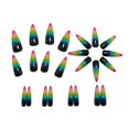 thumbnail image 4 of Uñas postizas adhesivas plalely largas con degradado y adorno 3D, 24 piezas, 4 of 8