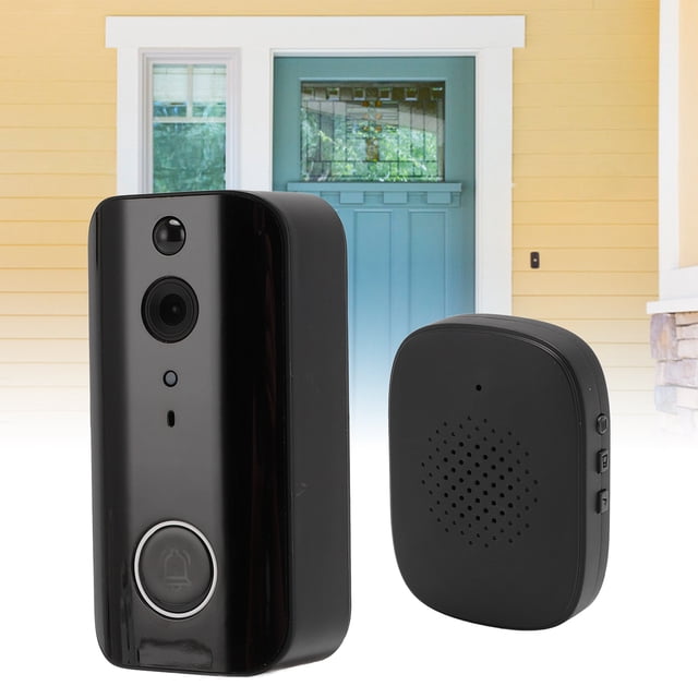 Cámara de Timbre Inalámbrica, Cámaga de Timbre de 2 Vías 1080p Deteción de Movimiento 4000 mAh para Casa