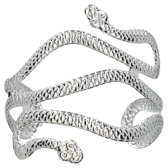Snake Cuff Costume Accessory for Adults, Silver, Halloween by Way To Celebrate