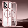 thumbnail image 1 of TECH CIRCLE Case for 2022 iPhone 14 Pro Max (6.7") - [Compatible with MagSafe] Protective Clear Case (Pink), 1 of 5