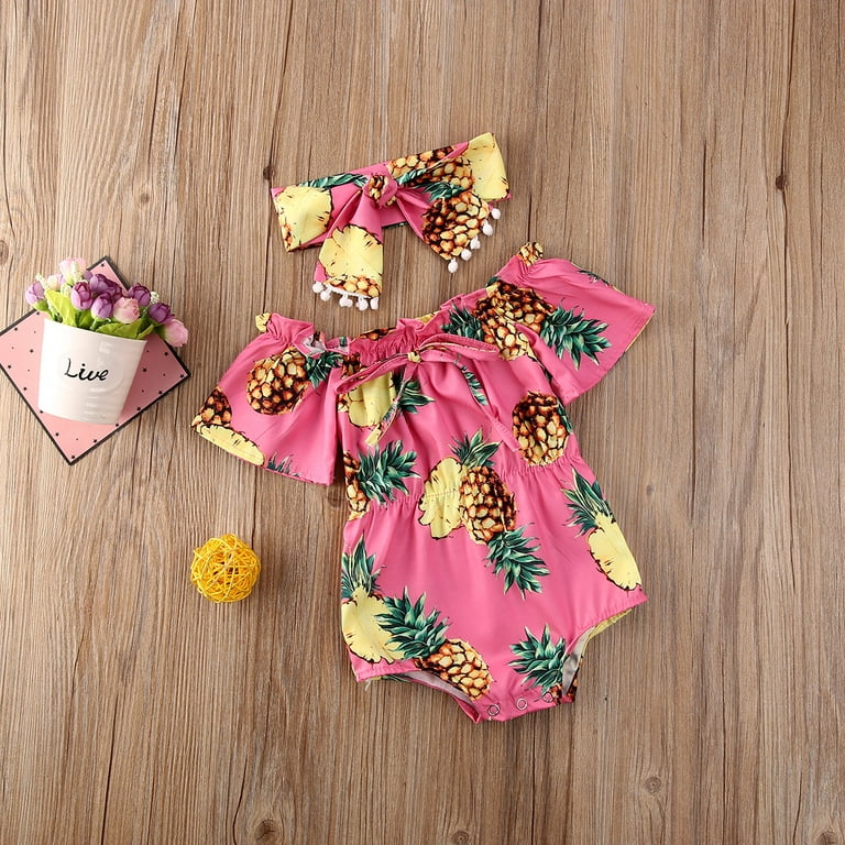 Pineapple romper baby hot sale