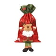 thumbnail image 1 of Billuyoard Bolsas de Navidad con cordón para regalo, soporte para aperitivos y dulces, Navidad 3D con sombrero, pierna, bolso de mano, contenedor, bolsa de Kits de decoración para fiestas Papá Noel Billuyoard HA070036-01B, 1 of 6