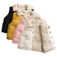 thumbnail image 4 of Esaierr Toddler Kids Boys Girls Solid Color Vest Coats Jacket,2-10 Years Old Sleeveless Jacket Coats,Short Waistcoat,Button Vest, 4 of 5