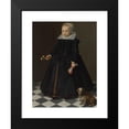 thumbnail image 2 of Dirck Dircksz. van Santvoort 14x18 Black Modern Framed Museum Art Print Titled - Portrait of a Girl, 2 of 5