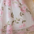 thumbnail image 6 of Pandaie 9-18M Baby Girl Clothes Newborn Infant Dress Outfit Ruffle Sleeveless Lace Floral Skirt Set with Cute Bow Headband Pink 18M(18-24 Months), 6 of 6