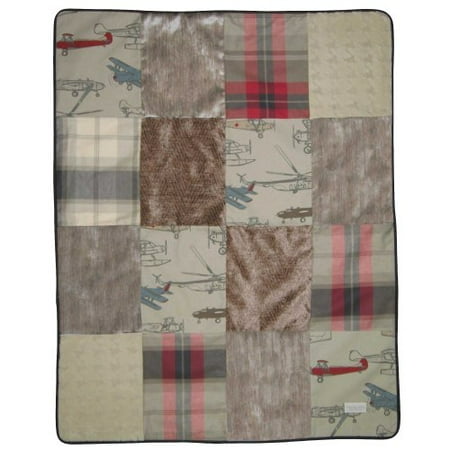 Glenna Jean Bedding - Fly-By 4 Piece Baby Crib Bedding Set with Bumper by Glenna Jean