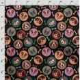 thumbnail image 3 of Soimoi Dog Printed, Cotton Fleece, Fabric by The Yard Sewing DIY Stretch Fabric 56 Inches Wide, WarmFabric for Hats, Coats, Gloves, Blankets, Black, 3 of 5