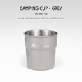 thumbnail image 2 of Tazas Vino Y 300ml Ligera para Senderismo Picnic Barbacoa (gris), 2 of 9