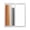 Orange, variant on Blue Brown Window Privacy Film, Gradient Wood Grain Farmhouse Country Static Cling UV Sun Blocking Tint Film Heat Control Windows Films for Bedroom Bathroom, Window Stickers 23.6"x59"