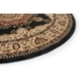 thumbnail image 5 of Sensation Transitional 8' Round Black and Beige Polypropylene Indoor Area Rug, 5 of 7