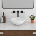 thumbnail image 5 of Lordear 13"x13"White Round Vessel Sink Porcelain Bowl Above Counter for Bathroom, 5 of 5
