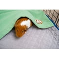 thumbnail image 3 of GuineaDad Original Liner - Sea Green Fleece Guinea Pig Bedding - Reusable Guinea Pig Cage Liner - Extra Absorbent with Waterproof Bottom and Burrowing Pocket - Small Pet Supplies - 2x4 C&C, 3 of 5
