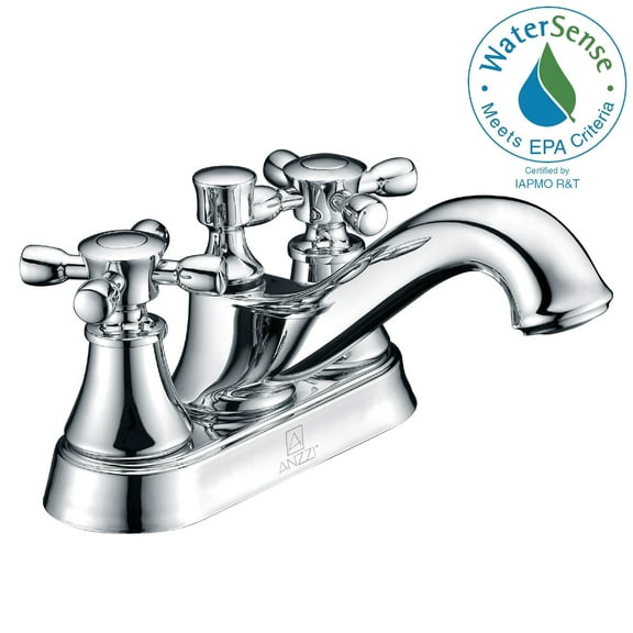 Anzzi L-Az006 Major Centerset 1.2 GPM Bathroom Faucet - Chrome