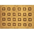 thumbnail image 1 of Ahgly Company Indoor Rectangle Abstract Brown Modern Area Rugs, 3' x 5', 1 of 4