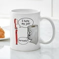 thumbnail image 3 of CafePress - Funny Sayings I Hate My Job Mugs - 11 oz Ceramic Mug - Novelty Coffee Tea Cup, 3 of 4