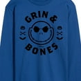 thumbnail image 3 of The Nightmare Before Christmas - Grin And Bones - Men's Long Sleeve T-Shirt, 3 of 5