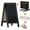 Black, variant on Flash Furniture Canterbury 40" x 20" Graywashed Wooden Indoor/Outdoor A-Frame Magnetic Chalkboard Sign Set with 8 Chalk Markers, 10 Stencils, 2 Magnets, and Eraser