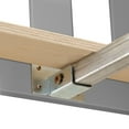thumbnail image 5 of Max & Lily Full Size Bed Frame with Headboard, Solid Wood Platform Bed for Kids, Grey, 5 of 9