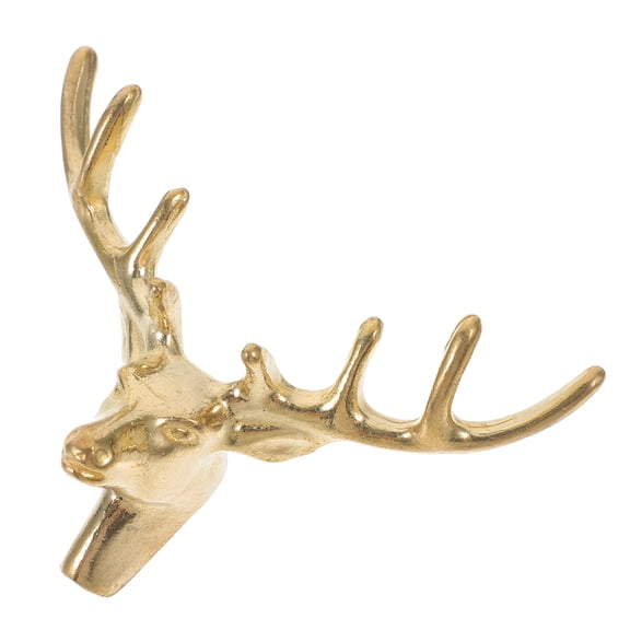 LOLIPPYY Furniture Deer Handles Brass Golden Retro Pulling 1Pcs