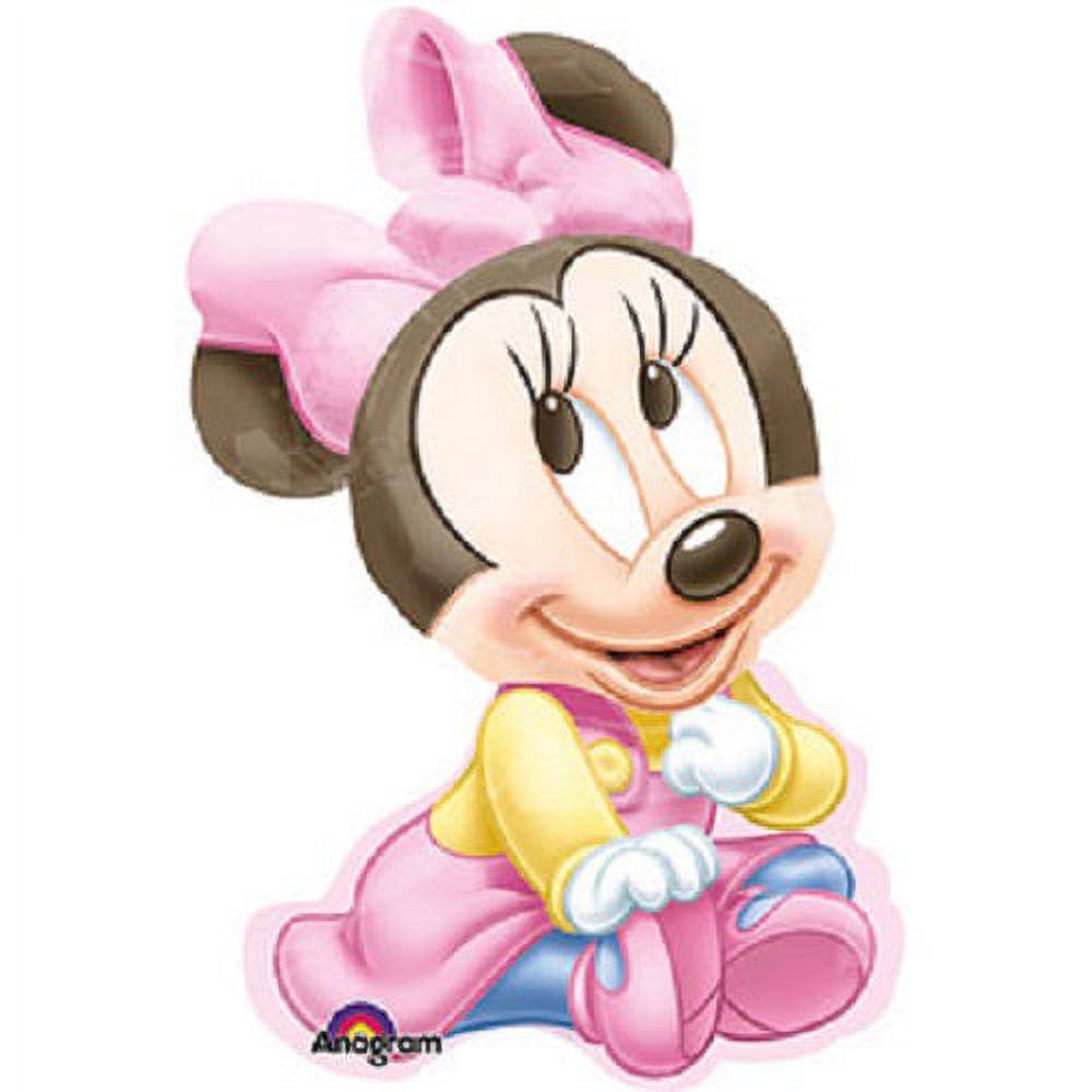 XL 33" Baby Minnie Mouse Disney Super Shape Mylar Foil Balloon Party Decoration - image 2 of 5