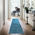 thumbnail image 2 of Superior Shag Boho Plush Indoor Runner Area Rug, Marina, 2' 25" x 11', 2 of 4