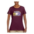 thumbnail image 3 of Baseball Mom Cheetah Glitter Sports Womens Graphic T-Shirt, Maroon, XX-Large, 3 of 5