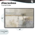 thumbnail image 5 of Stupell Industries Contemporary Shimmering Meadow Abstract Black Framed Giclee Art, 18 x 12, by Nina Blue, 5 of 9