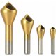 thumbnail image 2 of 4 brocas cónicas avellanadas TUNC HSS Chapado en titanio 15-20 individuales 103 g, 2 of 5