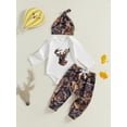 thumbnail image 4 of ZINTAOZT Newborn Baby Boy Cute Clothes Mallard Duck Embroidery Romper Bodysuit Long Pants Hat Set Fall Winter Outfits, 4 of 8