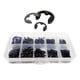 thumbnail image 5 of Anillo de hebilla en E 580x Durable 10 tamaños con sujetadores de caja de almacenamiento Abrazaderas de retención externas Arandela de anillo Apertura Anillo de seguridad Juego Negro Baoblaze Anillo de retención externo, 5 of 8