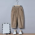 thumbnail image 2 of LWNYDPLSD Soccer Pants Casual Pants Vintage Pants Thick Sweatpants Girls Preppy Clothes Kid Clothes 12 Year Old Girl Clothes, Khaki 18-24 Months, 2 of 6