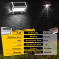 thumbnail image 3 of ROSHWEY 4 Pack Solar Deck Lights Outdoor, Stainless Steel Solar Step Lights Waterproof Led Solar lights for Outdoor Stairs, Step, Fence, Yard, Patio, Pathway, Cool Light, 3 of 5