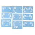 thumbnail image 2 of Pochoirs de Peinture de Visage, Pochoirs de Visage pour Animaux de Compagnie Kit Réutilisable Lavable Modèle de Peinture de Visage pour pour Cosplay Fête de Vacances pour Adultes pour Enfants, 2 of 8