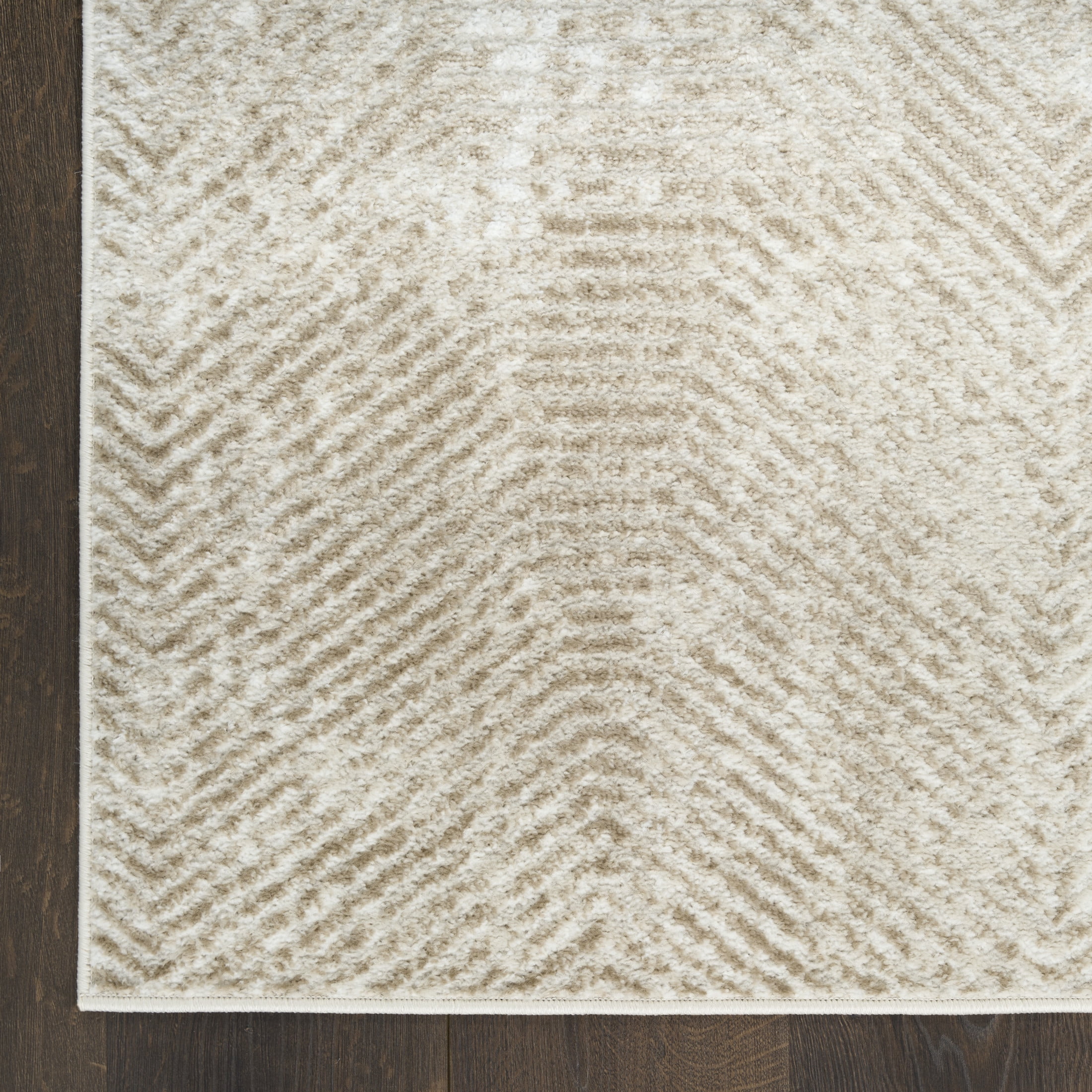 Nourison Dekor 7'10" x 9'10" Ivory Taupe Modern Indoor Rug