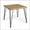 Teak/Rustic Metal, variant on GDF Studio Avy Indoor/Outdoor Industrial Acacia Wood Dining Table, Teak and Rustic Metal