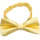 thumbnail image 1 of Classic Boys Bow Ties - Wedding Formal Pretied Adjustable Silk Bow Tie for Kids, Yellow, 1 of 4