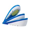 thumbnail image 1 of Semelle Intérieure Surélevée de Haute Qualité TPE Augmente la Hauteur Demi-Chaussures Hommes Femmes Gel Silicone Invisible Talon Croissance 1-3cm Semelles Lift Bleu 1CM, 1 of 5