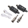 thumbnail image 1 of Wireless Microphone Adapter Rechargeable Wireless Microphone XLR Transmitter Receiver for Sound Mixer, 1 of 4